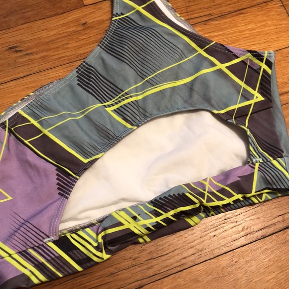 Booty By Brabants Electric Laser One Shoulder Sports Bra, OSFM - Picture 8 of 10